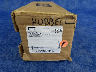 Hubbell P5E12B / Category 5e 89D Wall Mount Patch Panel T568B Wiring (G94)