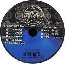Sky High Car Audio 1/0 CCA E-Series Wire 50ft Spool - Blue