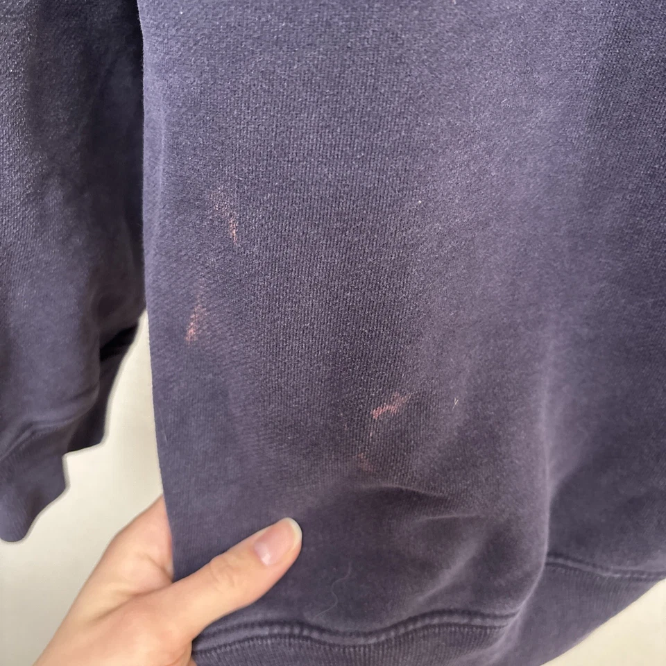 Винтажный свитшот 90-х Field Gear FG Crewneck мягкий однотонный темно-синий размер средний - Изображение 3 из 4