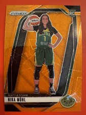 Nika Muhl  2024 Panini Prizm WNBA - #146 Orange Velocity Prizm (RC)