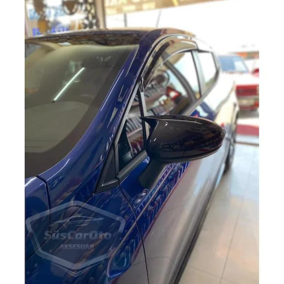 Pour Dacia Sandero Stepway Mk3 2020+ Batman Bat Wing Miroir Cover Piano Noir Pai - Photo 3/4