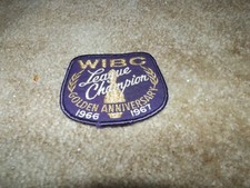 WIBC Bowling 1966-67 Golden Anniversary LEAGUE CHAMPION Purple/Gold Patch NICE