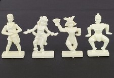 4 Vtg Van Brode Co. Figures Around The World Hawaii W. Indies Cereal Premiums