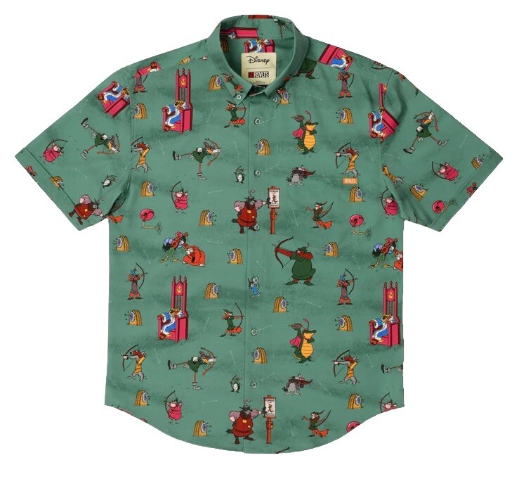 RSVLTS DISNEY ROBIN HOOD ARCHRIVALS KUNUFLEX CAMP SHIRT XL  display picture 1