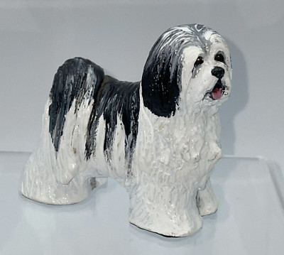 RON HEVENER SIGNED  FIGURINE OF A TIBETAN TERRIER DOG