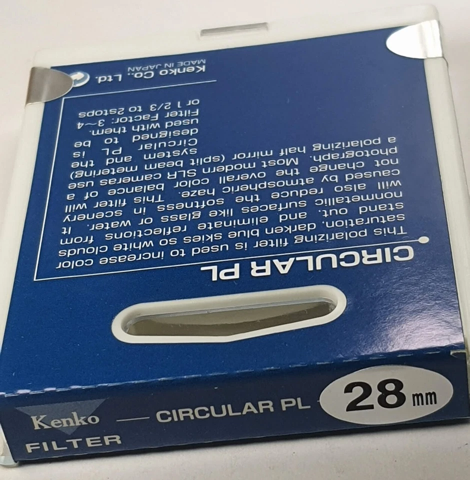 Kenko 28mm Circular Polarizer CPL Glass Lens Filter Japan Polarizing PL-C E-28 - Image 4 of 4