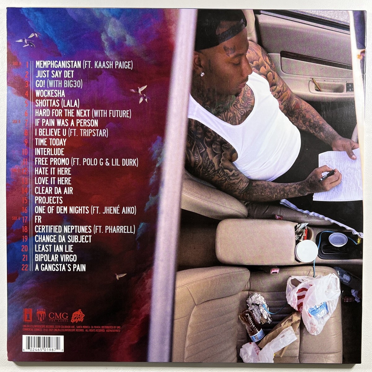 Moneybagg Yo “A Gangsta's Pain” 2LP/Interscope (NM) Red RSD