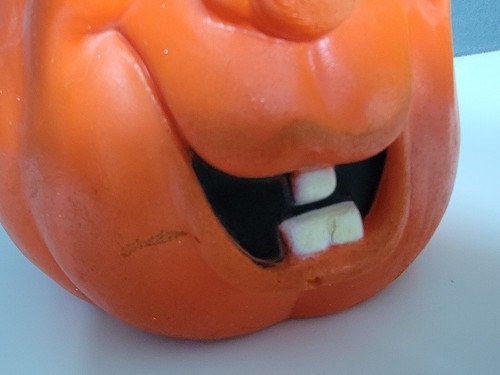 De colección Dan Dee 1989 Espuma Halloween Cabeza de Calabaza Jack O Linterna con Fantasma - Imagen 10 de 12