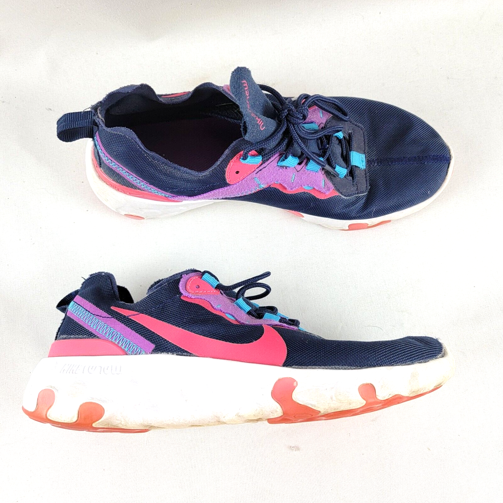 Nike Renew Element 55 Size 5.5 Y Big Kids Blue Running Athletic Sneakers  CK4081 | eBay
