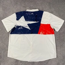 Magellan Shirt Mens 3XL Red White Blue Relaxed Fit Outdoor Fish Gear Wicking