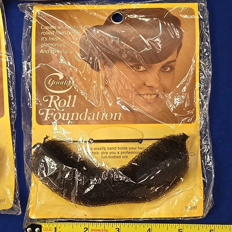 Base 3 Goody French Roll Volumen Bump Fill Lift Bollo Moño Moño Mujeres Cabello  Foto 3 de 4