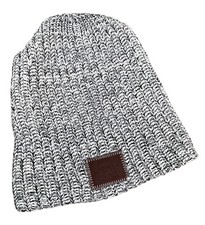 love your melon beanie, black and white, 100 cotton, made in USA, one size