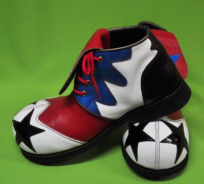 ZYKO Professional Real Leather Clown Shoes tongue Long ...