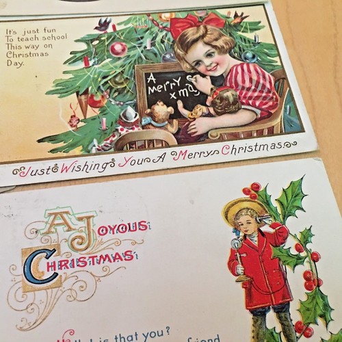 VINTAGE XMAS EIGHT POSTCARDS - Picture 5 of 6