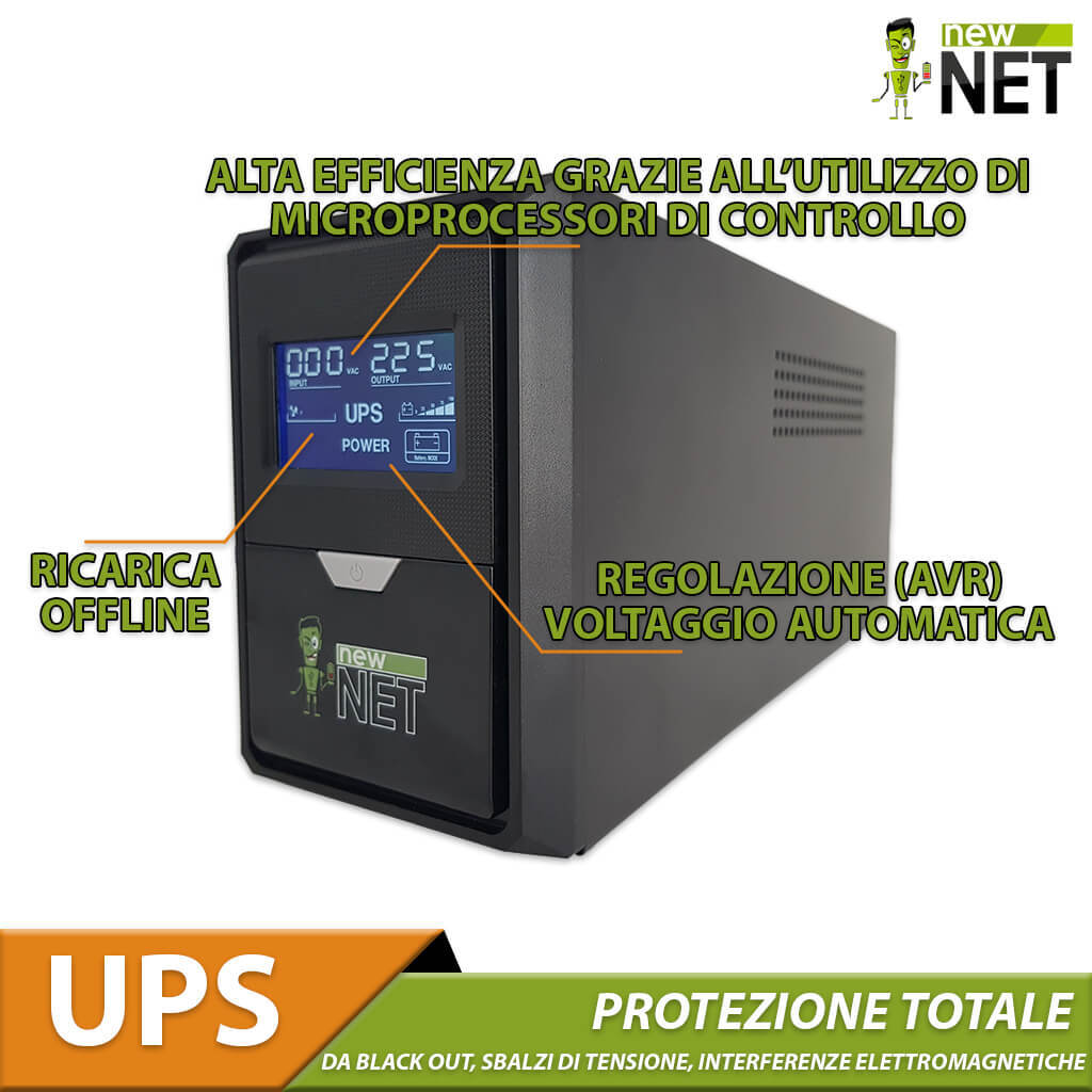 UPS per Telecamere e DVR 500VA 350W - Protezione Casa Sicura - 2