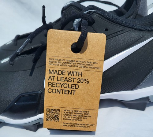Nike Cleats Men's Size 11 Force Trout 9 Keystone Black White Baseball FB9728-001 - Picture 7 of 17