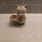 Vintage Shawnee Pottery Porky Pig Ceramic Planter Pink & Blue