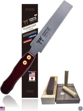 6" Double Edge Japanese Flush Cut Saw - Precision Pull Saw for Dowels & Wedges