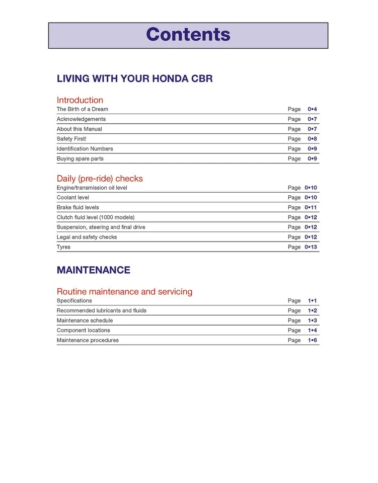 Honda CBR600F1 & 1000F Fours (1987-1996) Haynes Repair Manual - Image 3 of 4