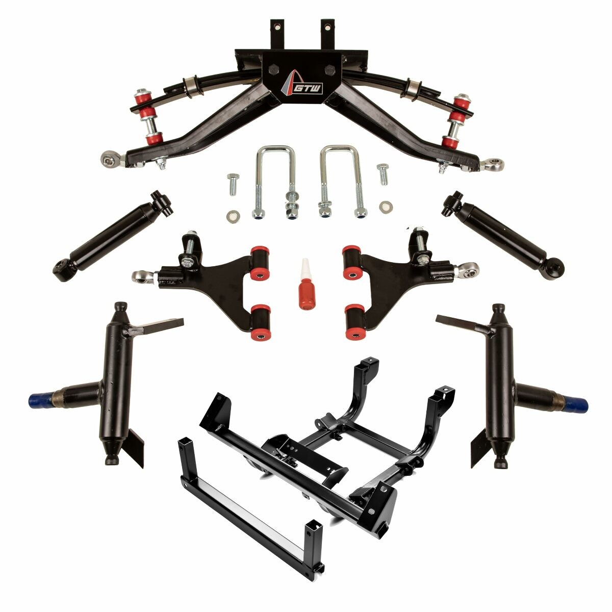 GTW 4" A-Arm Golf Cart Lift Kit for Yamaha Drive2 Independent Rear Suspension