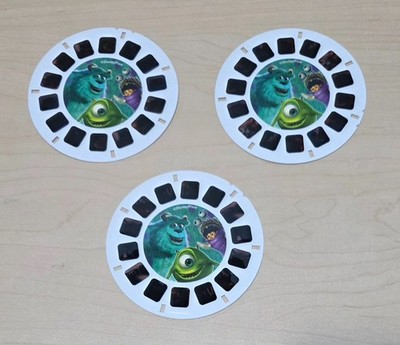 Rare Original Walt Disney Pixar Monsters Inc. View-Master 3D 3 Reel Pack / Set
