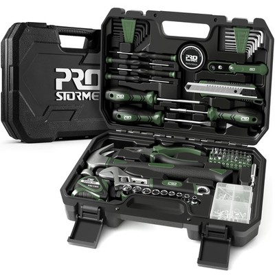 Prostormer 160-Piece Home Repair Tool Set, General Household Hand Green