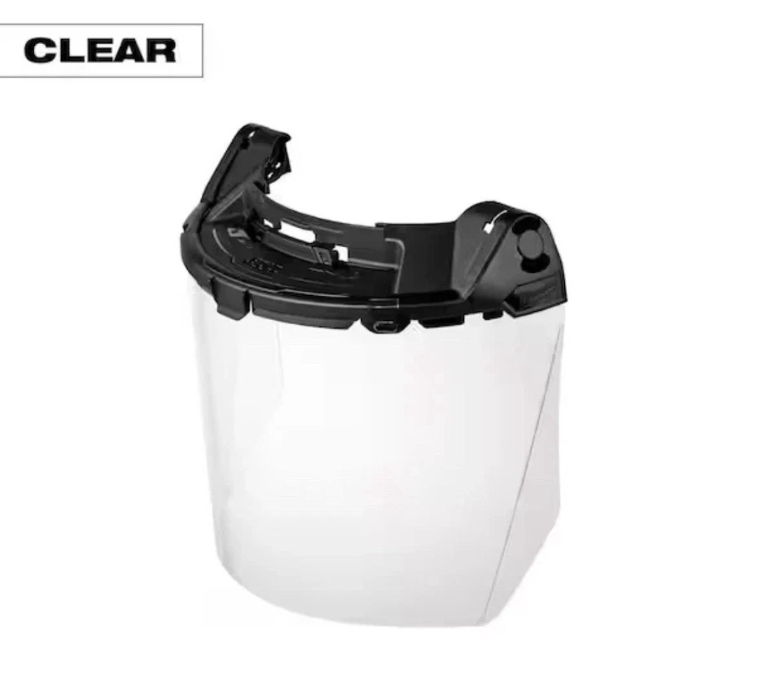 New Milwaukee Bolt Task Full Face Shield - Clear Uncoated Lens 48-73-1460
