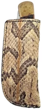 Buck 110 leather sheath Timber Rattlesnake Skin case 6265 buck Tool Handmade