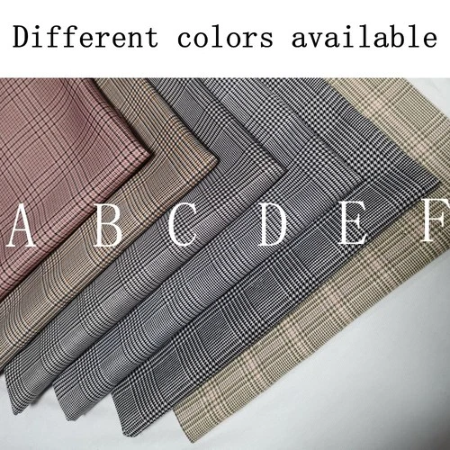Men Dark Brown Check Coat Tweed Jacket Single Breasted Winter Business Custom - product listing photo