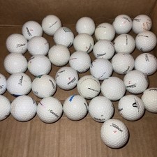 35 Titleist DT Solo Bulk Lot Used Golf Balls 4A Near Mint Condition White