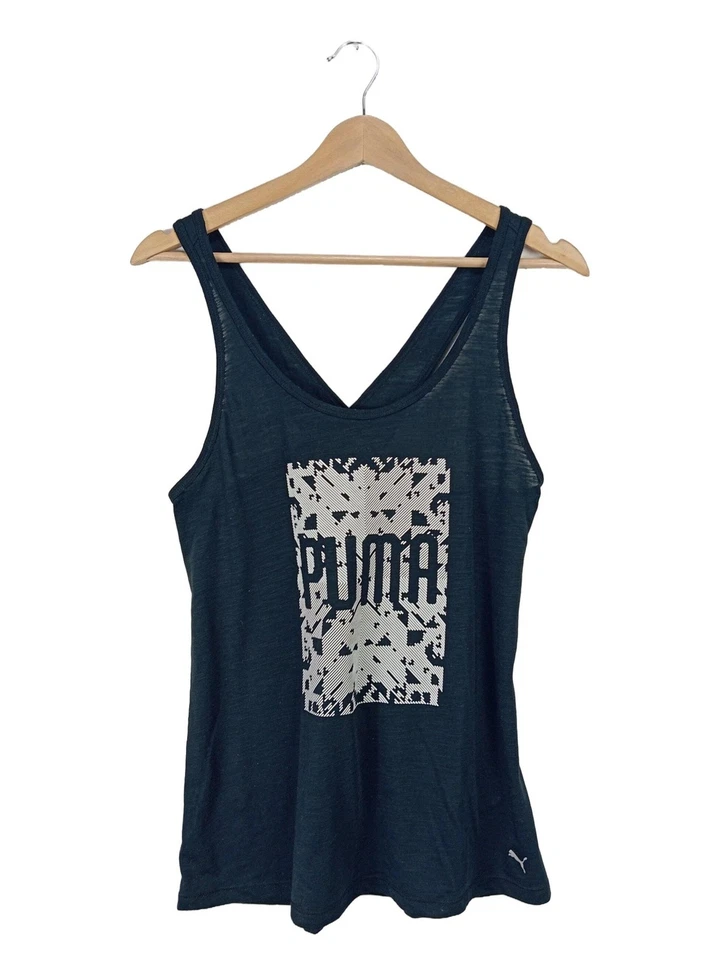 PUMA Débardeur Dames Top T EU 38 blanc-noir style décontracté - Photo 1/4