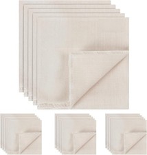 20 Pcs Cheese Cloth, 50x50cm Reusable Washable Hemmed Straining Cheesecloth for