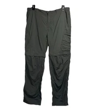 Columbia Pants Men’s 38x33 Gray Nylon Cargo Hiking Omnishade UPF Protection