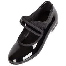 Tap Dance Shoes for Girls,Easy to put on and take off Design. 10 Little Kid