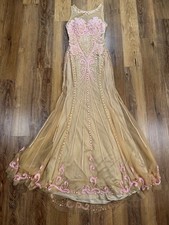 NWT Sherri Hill Prom Dress Women’s Size 6 Peach/pink Embellished