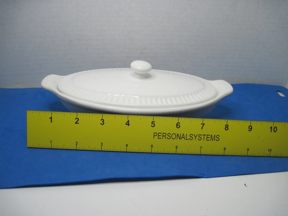 Cazuela Mud Pie Stone Mountain 1-1/4 taza "Un pequeño número caliente." con tapa Foto 4 de 4