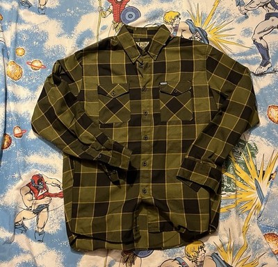 Dixxon Flannel Co. THE .223 men s Extra Large Button Down Shirt Green Limited