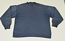 Vintage Sweatshirt Jerzees Size L 90s Navy Blue Grunge Cobain Special Made USA