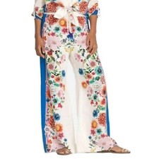 Johnny Was Kailani easy pant silk Medium EUC