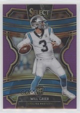 2019 Panini Select Concourse Purple Prizm 24/75 Will Grier #80 2h5
