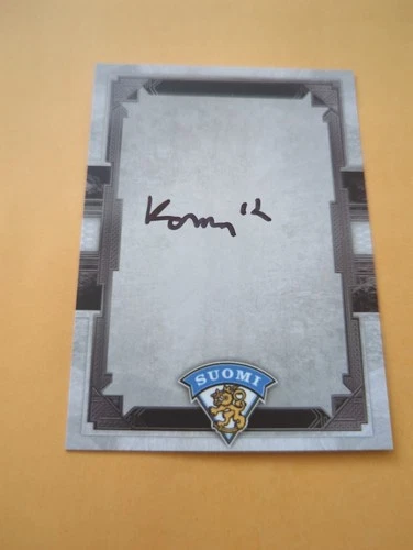 Konsta Helenius Signed Finland Card Buffalo Sabres