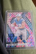 2025 Panini Mosaic - Rookies Isaac Teslaa #319 Camo Pink Mosaic Prizm (RC)