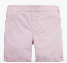 NWT Girl  s Levi  s Pink Midi Shorts Mid Rise Pull On Size 12