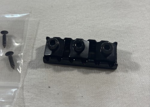 2022 Squier Contemporary Stratocaster Locking Nut AP-WR43 Black 43mm w/ HW