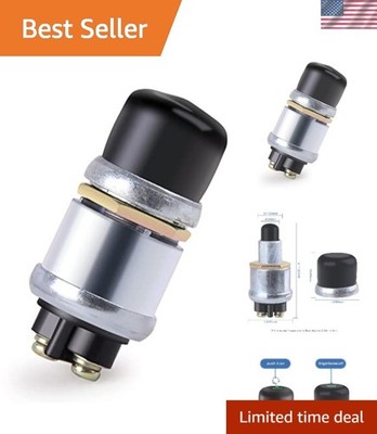 Weatherproof 12V Push Button Start Switch - Reliable Momentary Control Switch