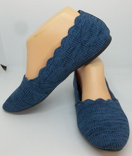 SKECHERS AIR COOLED MEMORY FOAM BLUE BALLET FLATS 8