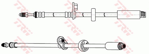 Flexible de frein TRW PHB664 de qualité première monte pour véhicules premium