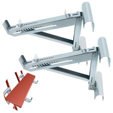 2x Ladder Jack Scaffold Extension Set 2-Rung up to 20 inch Stable Adjustable image