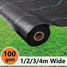 Heavy Duty Membrane Weed Control Fabric Barrier Suppressant Garden Patio Sheet