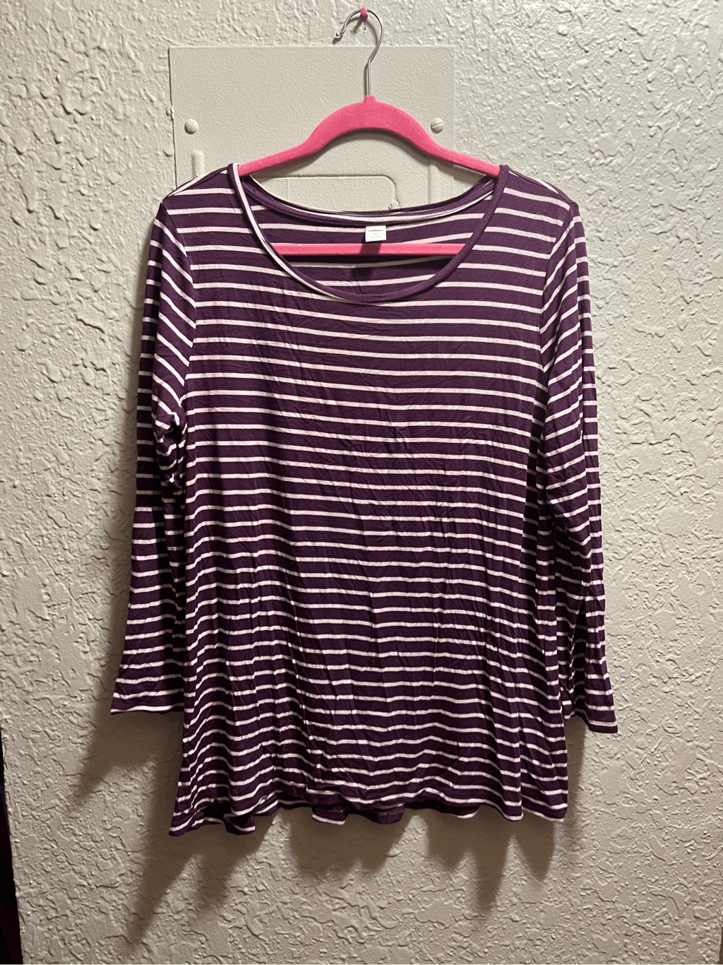 Old Navy Striped Luxe Long Sleeve Shirt Woman’s Size XL